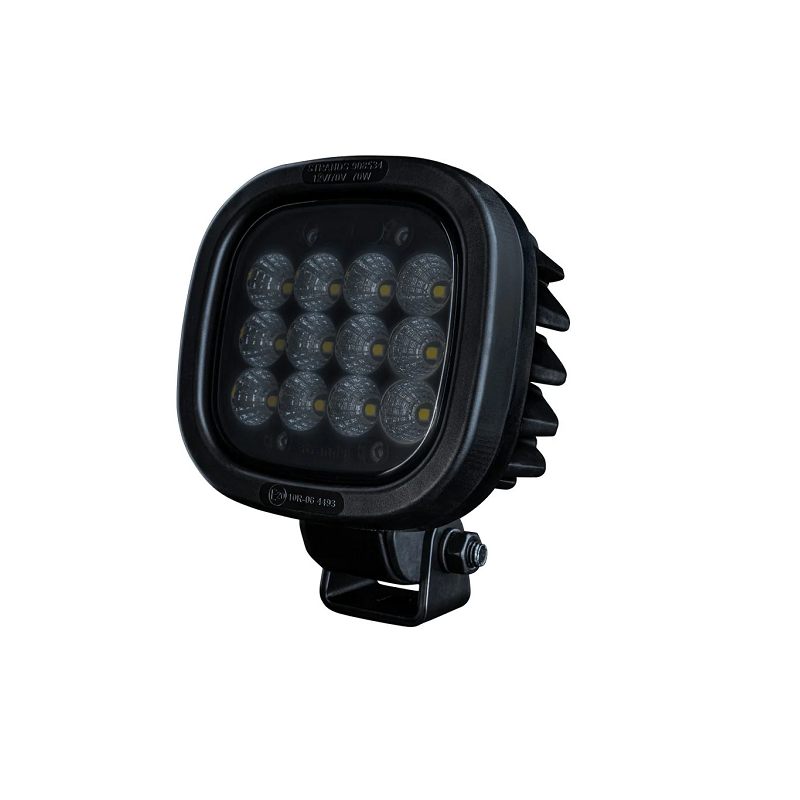 Strands President LED werklamp 70W - felle LED werklamp die geschikt is voor 12 en 24 volt gebruik - lamp levert 7100 lumen en heeft 2 meter aansluitkabel - EAN: 7323030185398