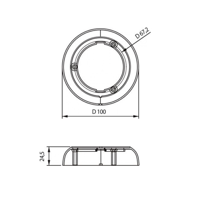 Dasteri opbouwframe interieur lamp