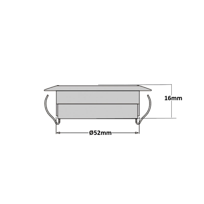 Dasteri LED interior light RED - LED interior spot suitable for a truck cab - RED LED SPOT DIMMABLE