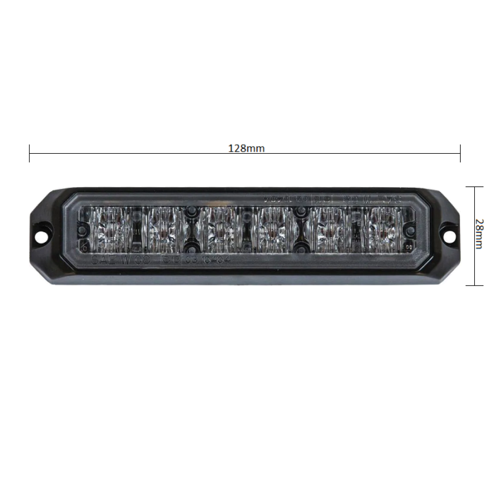 Strands mini LED flitser oranje