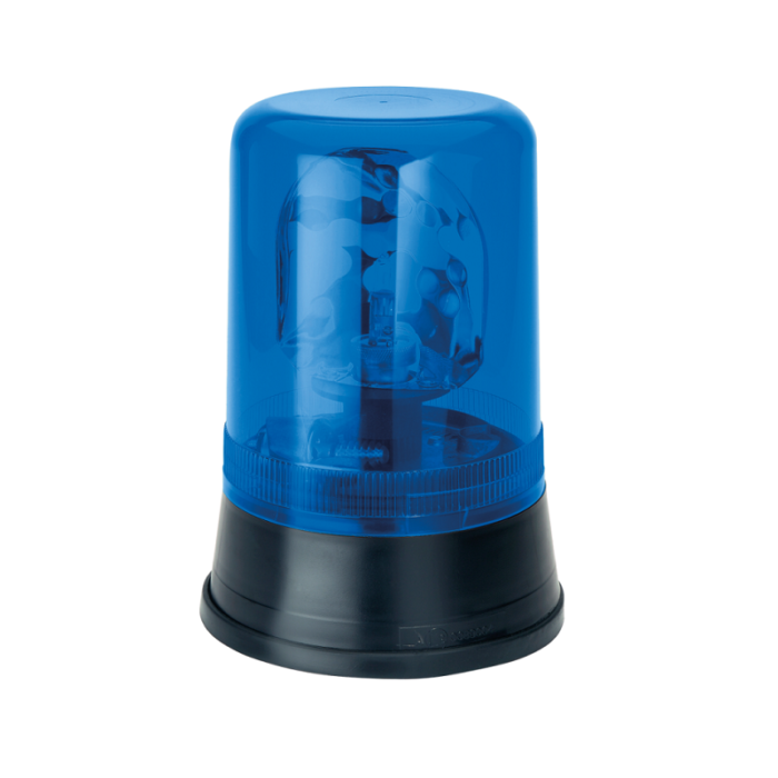 AEB 595 zwaailamp met BLAUW gekleurde kap - geschikt voor 24 volt gebruik - EAN: 5414184010772