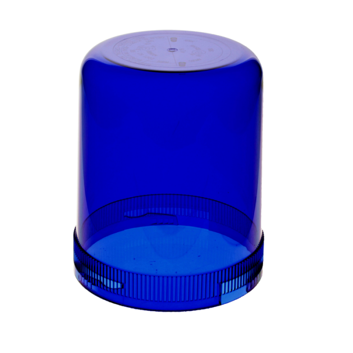 AEB 595 zwaailamp met BLAUW gekleurde kap - geschikt voor 24 volt gebruik - EAN: 5414184010772