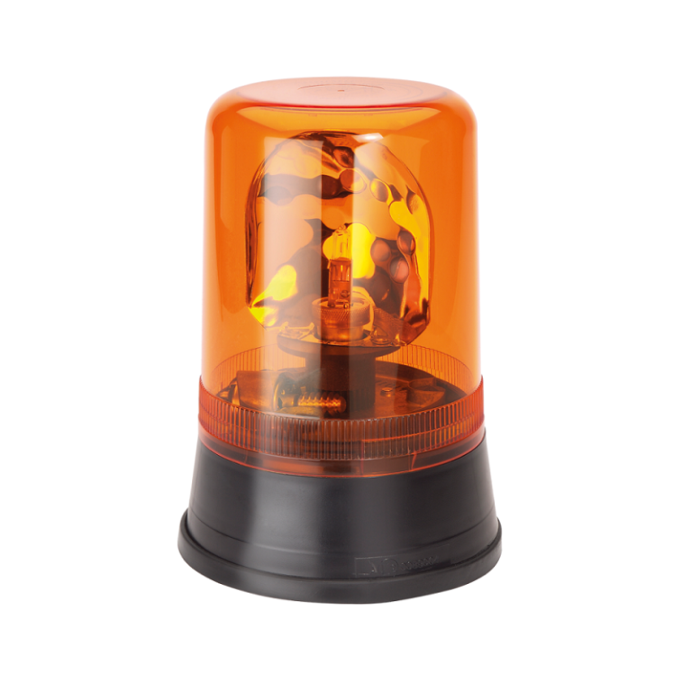 AEB 595 Rundumleuchte mit ORANGE gefärbter Haube - geeignet für 24 Volt Betrieb - EAN: 5414184010796