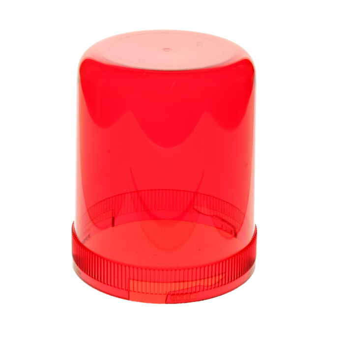 AEB 595 zwaailamp met ROOD gekleurde kap - geschikt voor 24 volt gebruik - EAN: 5414184010802