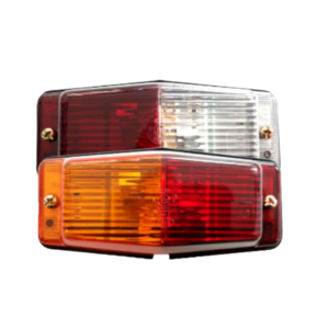 Dubbelbrander met oranje / rood glas