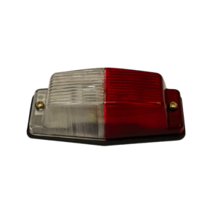 Double burner with clear/red glass