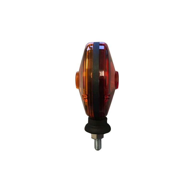Nedking spiegellamp oranje/rood - met BA15S lampfitting - geschikt voor 12 en 24 volt gebruik - EAN: 6090431745728