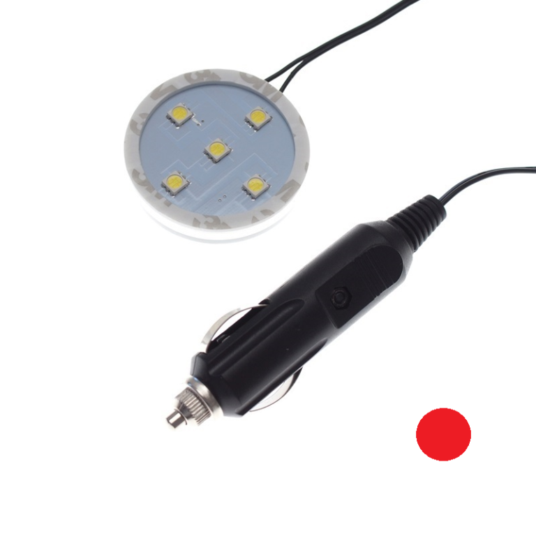 Poppy LED-Ring ROT - LED-Beleuchtung der Marke Poppy Grace Mate - Passend unter die Lufterfrischer-Fläschchen - EAN: 7111300935459