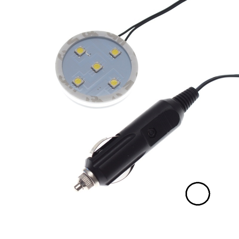 Poppy LED-Ring WEISS - LED-Beleuchtung der Marke Poppy Grace Mate® - Passend unter die Lufterfrischer-Flaschen - EAN: 7111309548520