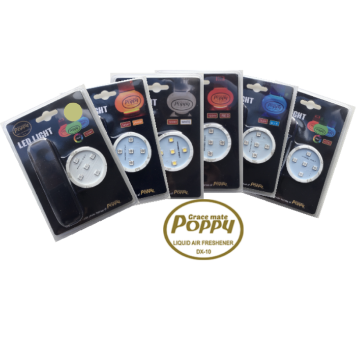 Poppy LED ring GROEN - LED verlichting van het merk Poppy Grace Mate - Passen onder de luchtverfrisser flesjes - EAN: 7111306148013