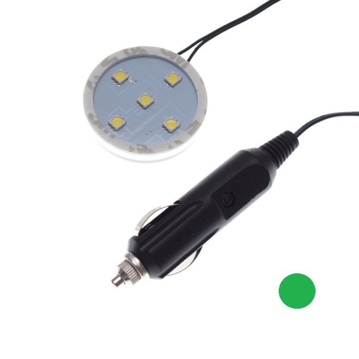 Poppy LED ring GROEN - LED verlichting van het merk Poppy Grace Mate - Passen onder de luchtverfrisser flesjes - EAN: 7111306148013