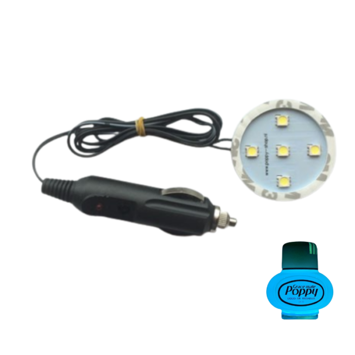 Poppy LED-Ring blau