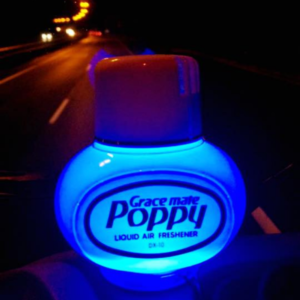 Poppy LED ring blauw