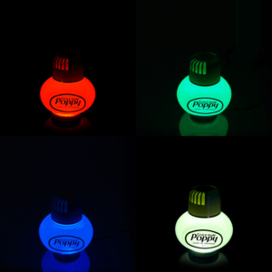 Poppy LED ring RGB - LED lighting of the brand Poppy Grace Mate with remote control - Fit under the air freshener bottles - EAN: 7111309923518