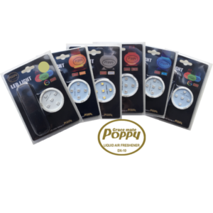 Poppy LED ring RGB - LED verlichting van het merk Poppy Grace Mate met afstandsbediening - Passen onder de luchtverfrisser flesjes - EAN: 7111309923518