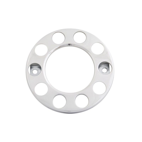 Stainless steel wheel ring 22.5 inch ALU - wheel ring open for truck wheel with 10 bolt holes - suitable for ALU / ALCOA rim