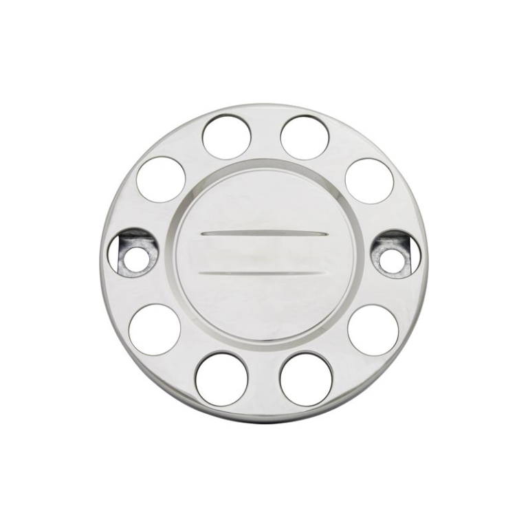 Stainless steel wheel ring 22.5 inch STEEL - wheel ring closed for truck or trailer wheel with 10 bolt holes - suitable for steel rim