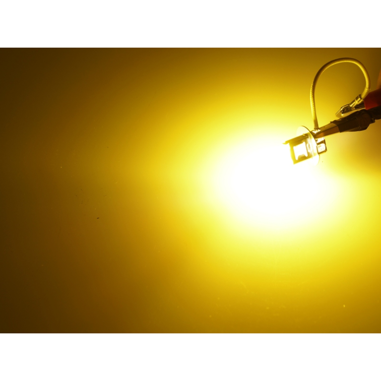 Michiba H3 Halogenlampe GELB 24V - gelbe Lampen, die für den LKW geeignet sind - ACHTUNG: Lampe NICHT am Glas berühren