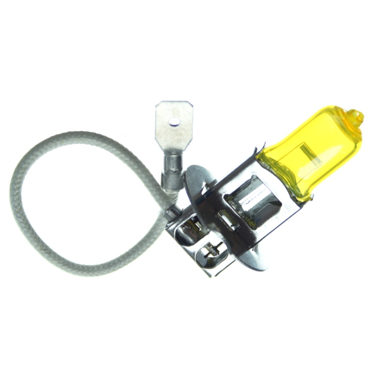 Michiba H3 Halogenlampe GELB 24V - gelbe Lampen, die für den LKW geeignet sind - ACHTUNG: Lampe NICHT am Glas berühren