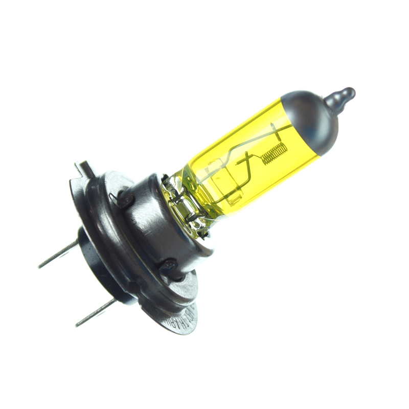 Michiba H7-Halogenlampe GELB 24V – gelbe Lampen, die für den LKW geeignet sind – ACHTUNG Berühren Sie NICHT die Lampe mit dem Glas