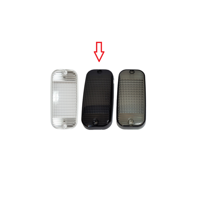 Reserveglas TALMU DONKER SMOKE - los lamp glas voor Talmu dagrijlamp transparant - verlichting van het merk Nedking - EAN: 6090541788745