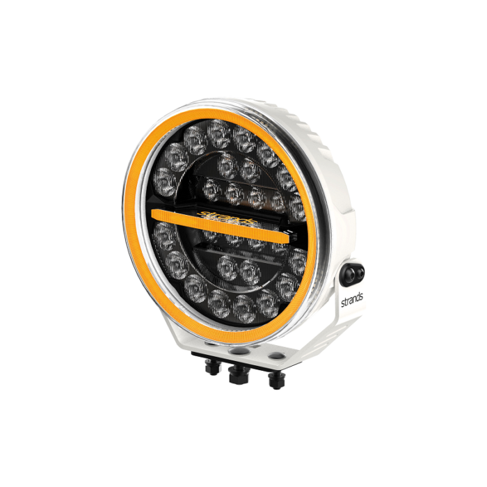 Strands Firefly full LED verstraler 9 inch WIT - A revolutionary driving light that stands out by blending in with your vehicle - SUPERDIK - geschikt voor auto, vrachtwagen, camper, tractor en meer - werkzaam op 12 en 24 volt - EAN: 7350133816348 - Strands 270957