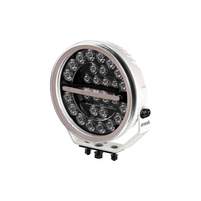 Strands Firefly full LED verstraler 9 inch WIT - A revolutionary driving light that stands out by blending in with your vehicle - SUPERDIK - geschikt voor auto, vrachtwagen, camper, tractor en meer - werkzaam op 12 en 24 volt - EAN: 7350133816348 - Strands 270957