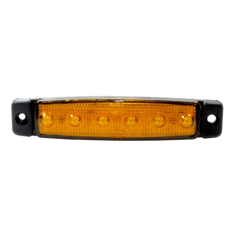 Dasteri 6 LED marker light ORANGE - outline marker light for truck and trailer - suitable for 24 volt use - EAN: 6090541195123