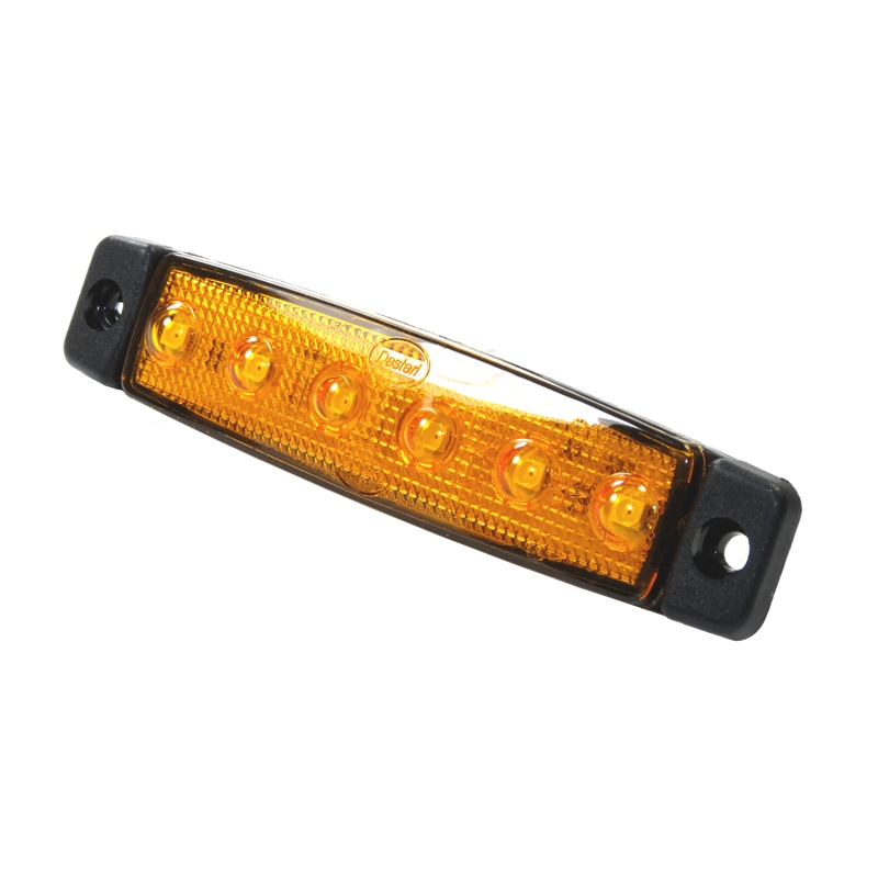 Dasteri 6 LED markeringslamp ORANJE - contourlamp voor truck en trailer - geschikt voor 24 volt gebruik - EAN: 6090541195123