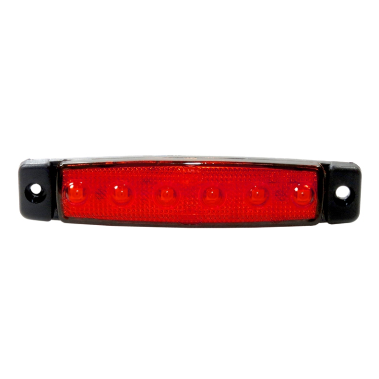 Dasteri 6 LED marker light RED - outline light for truck and trailer - suitable for 24 volt use - EAN: 6090540366302