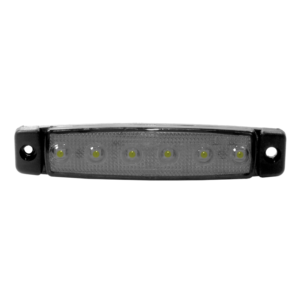 Dasteri 6 LED Begrenzungsleuchte CLEAR WHITE – Umrissleuchte für LKW und Anhänger – geeignet für 24-Volt-Betrieb – EAN: 6090541019047