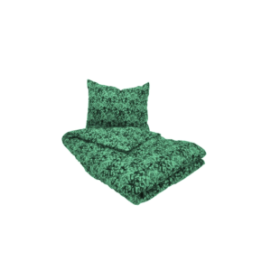 Single duvet cover with pillowcase made of 100% cotton - duvet has a print in the shape of Danish Plush GREEN - suitable for a truck cabin - slept in on the road - dimensions: 140 x 200 cm - wash at MAX 40 degrees!! - EAN: 05744005280368
