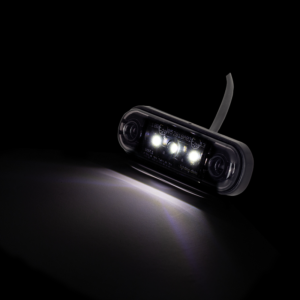 Strands Dark Knight LED markeringslamp WIT - 3 LED contourverlichting die geschikt is voor 12 en 24 volt gebruik - EAN: 7323030187101