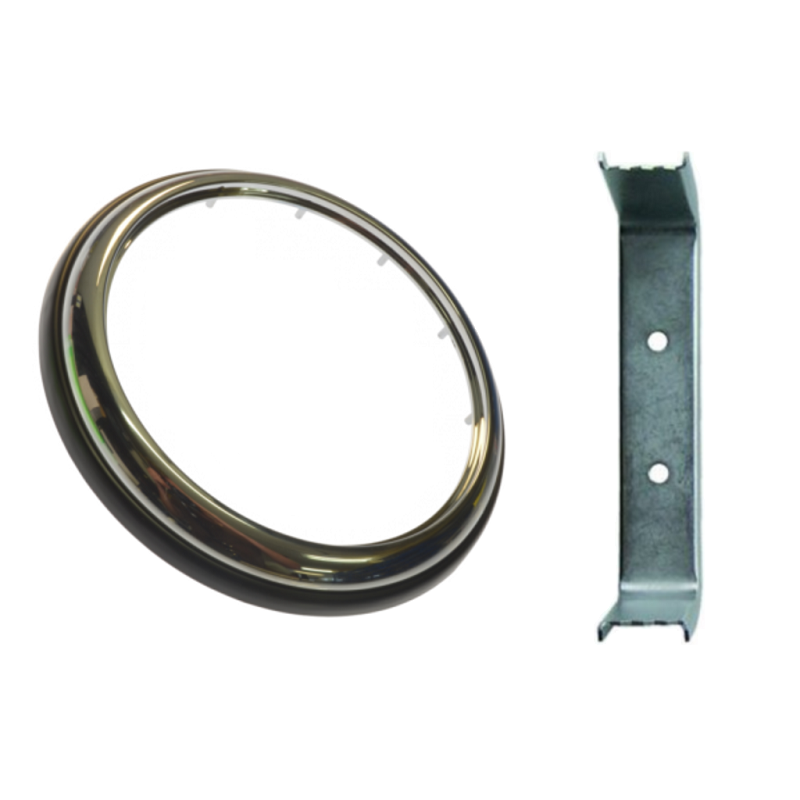 Chrome ring voor achterlichten met een diameter van 140mm