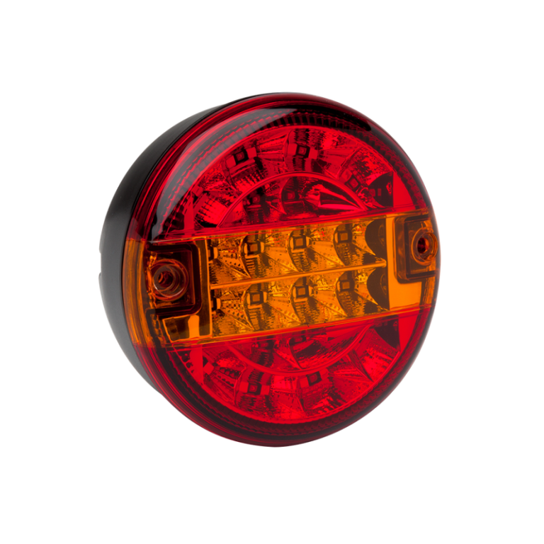 AEB LED Hamburger Rücklicht mit 20 LED-Punkten - 3 Kammer Rücklicht, geeignet für 12 & 24 Volt Betrieb - EAN: 5414184270015