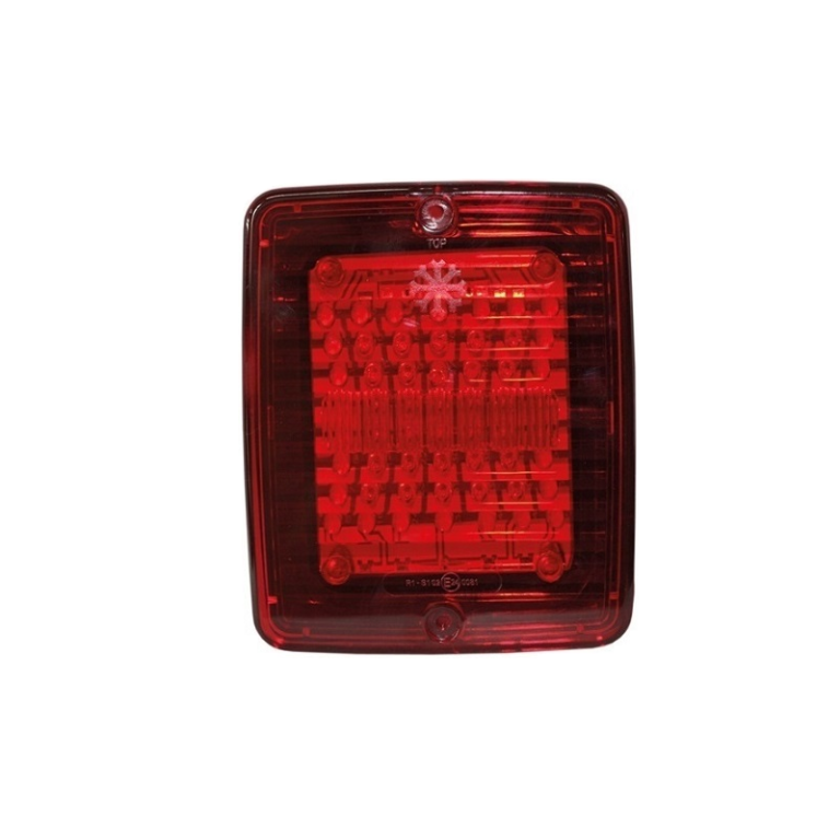 Strands IZE LED Rücklicht mit Stand- und Bremslichtfunktion - Rücklicht dänische Stoßstange geeignet für 24 Volt / LKW-Einsatz - mit ECE R7 Prüfzeichen - Strands 800110 - EAN: 7323030001216