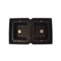 Strands IZE LED rubber behuizing DUBBEL - geschikt voor IZE LED / HELLA en LEDON lampen - BOUTMONTAGE / INBOUWMONTAGE - Deense achterbumper delen - Strands 800113 - EAN: 7323030001247