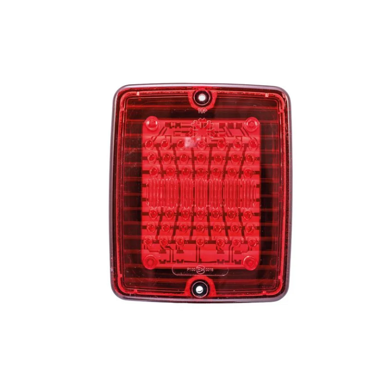 Strands IZE LED Rücklicht mit Nebellichtfunktion - Rücklicht dänische Stoßstange, geeignet für 24 Volt / LKW-Einsatz - mit ECE R19-Prüfzeichen - Strands 800114 - EAN: 7323030001254