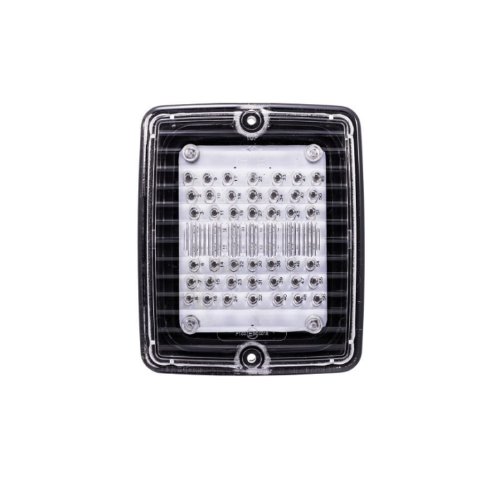 Strands IZE LED achterlicht met stads en remlicht functie en helder glas - achterlicht Deense bumper die geschikt is voor 24 volt / vrachtwagen gebruik - met ECE R7 keurmerk - Strands 800126 - EAN: 7323030001308