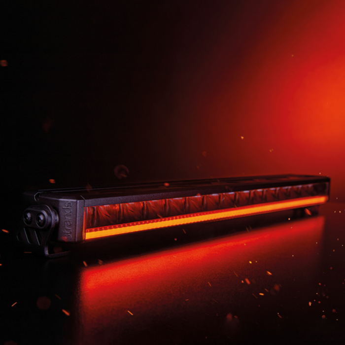 Strands Firefly LED bar 20'' - LED bar met ORANJE en WIT standlicht - extreem platte LED bar die geschikt is voor 12 en 24 volt gebruik - Strands 809403 - EAN: 7350133816461