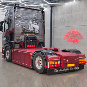 Scania Next Gen truck with various extra lamps - made by van der Heijden Truckstyling from Boxtel