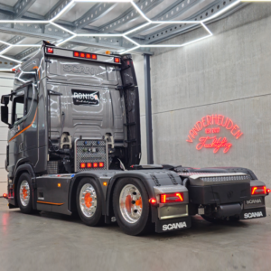 Scania Next Gen truck with various extra lamps - made by van der Heijden Truckstyling from Boxtel