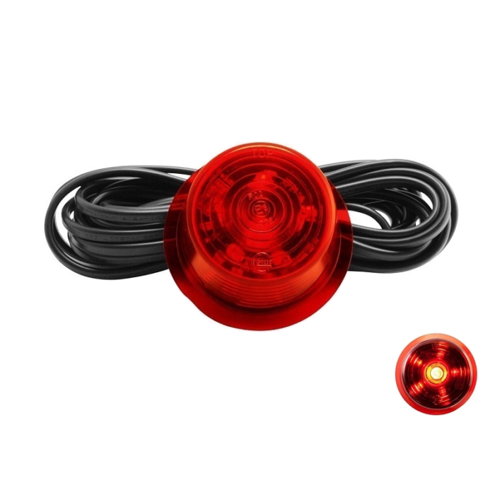 Gylle LED unit ROOD - LED module voor Deense breedtelamp van het Zweedse merk Gylle - werkt met 12 & 24 volt - EAN: 7392847307965