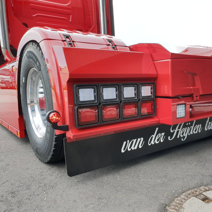 Gylle LED Modul ROT mit KLAREM GLAS - LED-Modul für dänische Begrenzungsleuchte der schwedischen Marke Gylle - funktioniert mit 12 & 24 Volt - EAN: 7392847307323