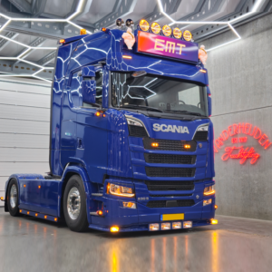 Scania Next Gen LKW mit diversen Zusatzlampen – hergestellt von van der Heijden Truckstyling aus Boxtel
