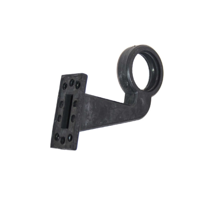 Gylle rubber montagevoet 165mm haaks - Zweedse / Deense breedtelamp voor de halogeen met losse fitting en bol of LED uitvoering - EAN: 7392847209115