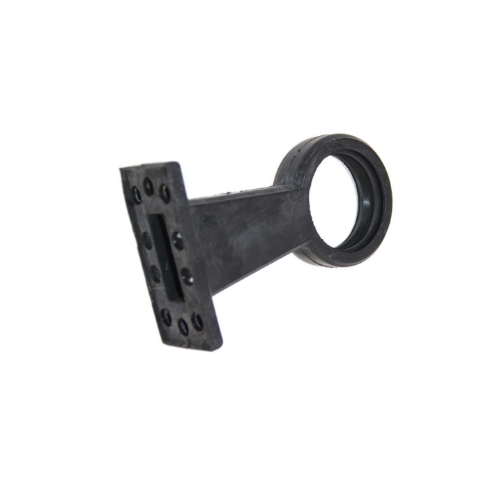Gylle rubber montagevoet 165mm recht - Zweedse / Deense breedtelamp voor de halogeen met losse fitting en bol of LED uitvoering - EAN: 7392847209108