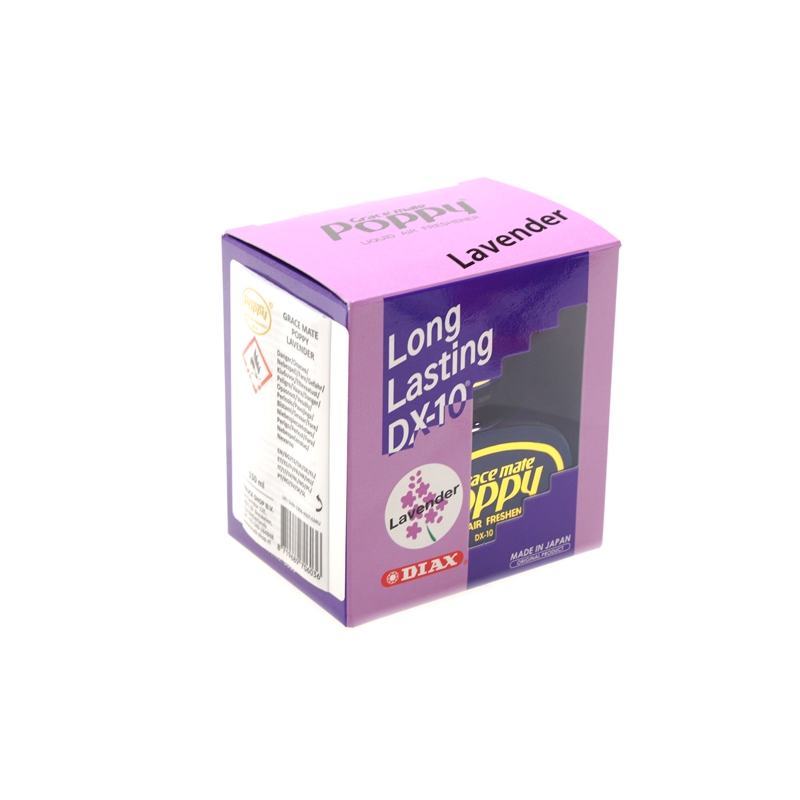 Poppy Grace Mate Lavendel – Lavendel – Glas-Lufterfrischer für die LKW-Kabine oder andere Arten von Arbeitsplätzen – EAN: 8719689706036