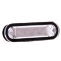 C2-98 markeringslamp ORANJE - AEB LED markeringslamp wit met helder glas - ECE R91 keurmerk - voor 12 & 24 volt gebruik - EAN: 5414184550568