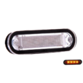 C2-98 markeringslamp ORANJE - AEB LED markeringslamp wit met helder glas - ECE R91 keurmerk - voor 12 & 24 volt gebruik - EAN: 5414184550568